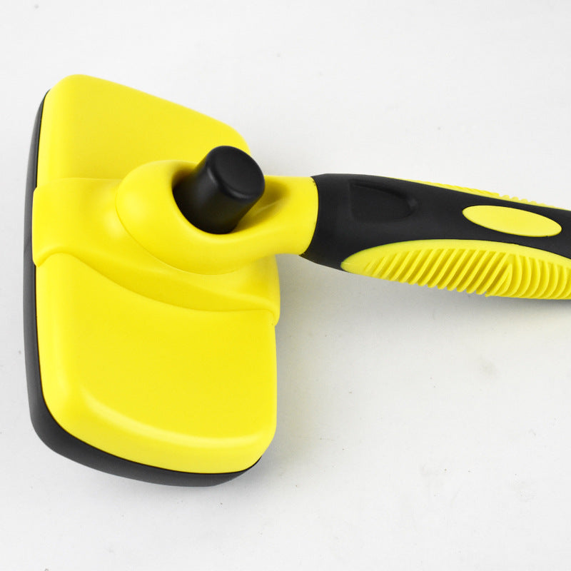 Automatic Pet Hair-pushing Comb Push-type Telescopic Needle Comb For Dogs Pets DealSniper.net