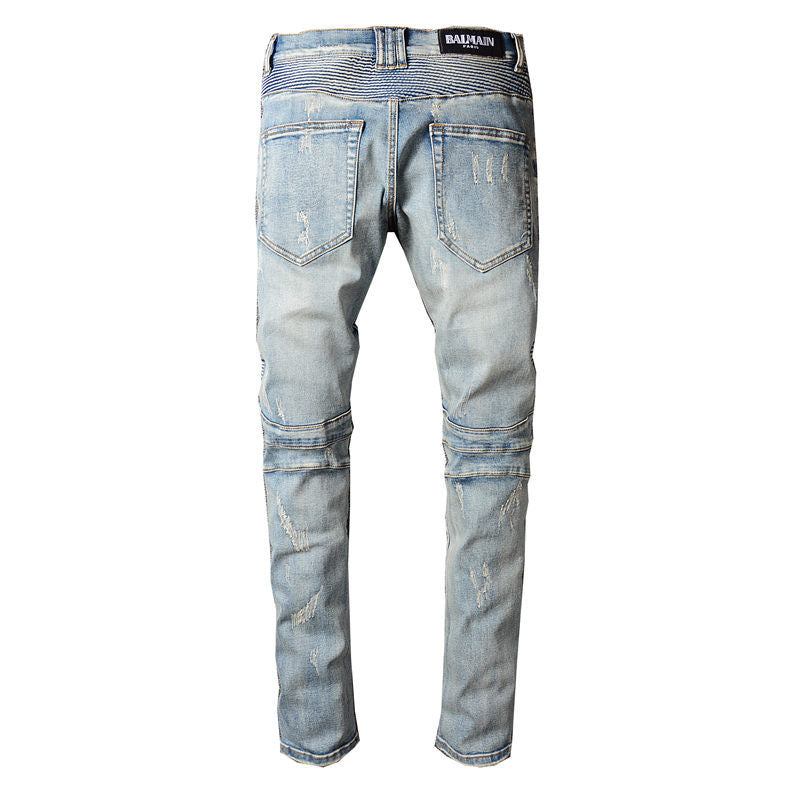 Ripped Biker Jeans Men DealSniper.net
