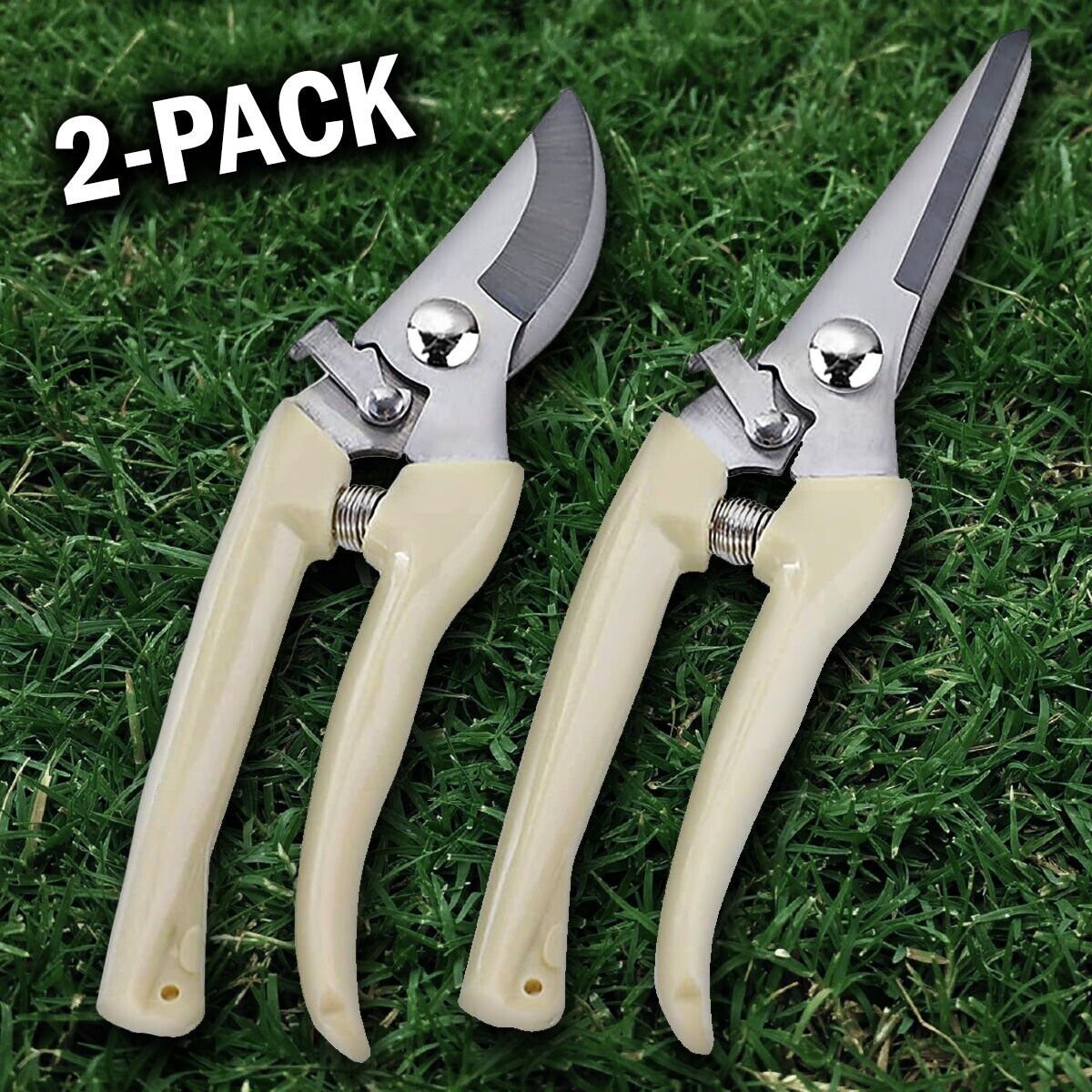 2 Pack Pruning Shears Cutter Home Gardening Plant Scissor Branch Garden Pruner Garden DealSniper.net
