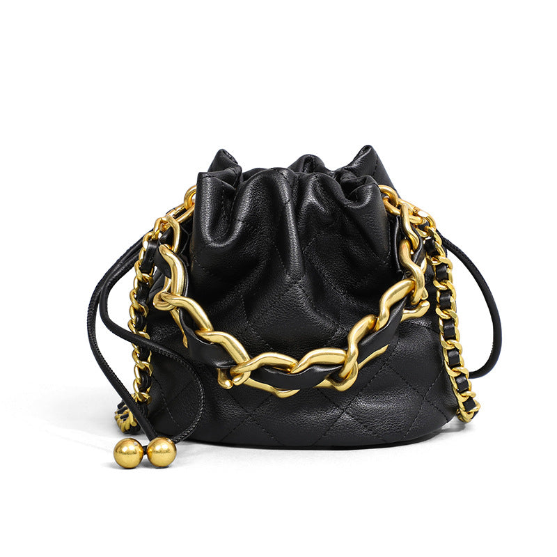 Fashion Crossbody Bucket Mini Portable Shoulder Leather Women Bag Vehicle DealSniper.net