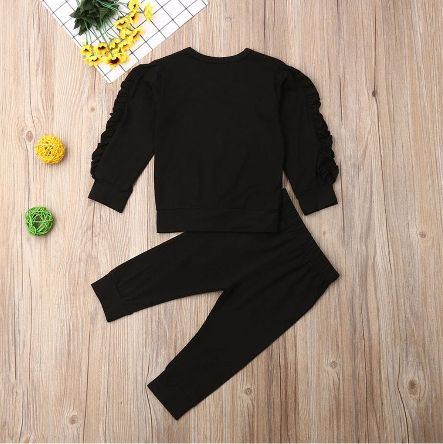 Newborn Baby Boys Girls Ruffles Jumper Solid Long Sleeve Kids DealSniper.net