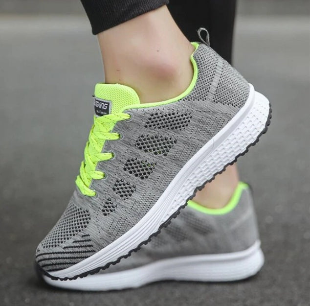 Women Shoes Sports Sneakers Women DealSniper.net Grey green 38