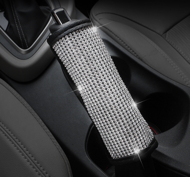 Car steering wheel handle set Four seasons universal really cute Vehicle dealsniper-net SilverD 23x7cm