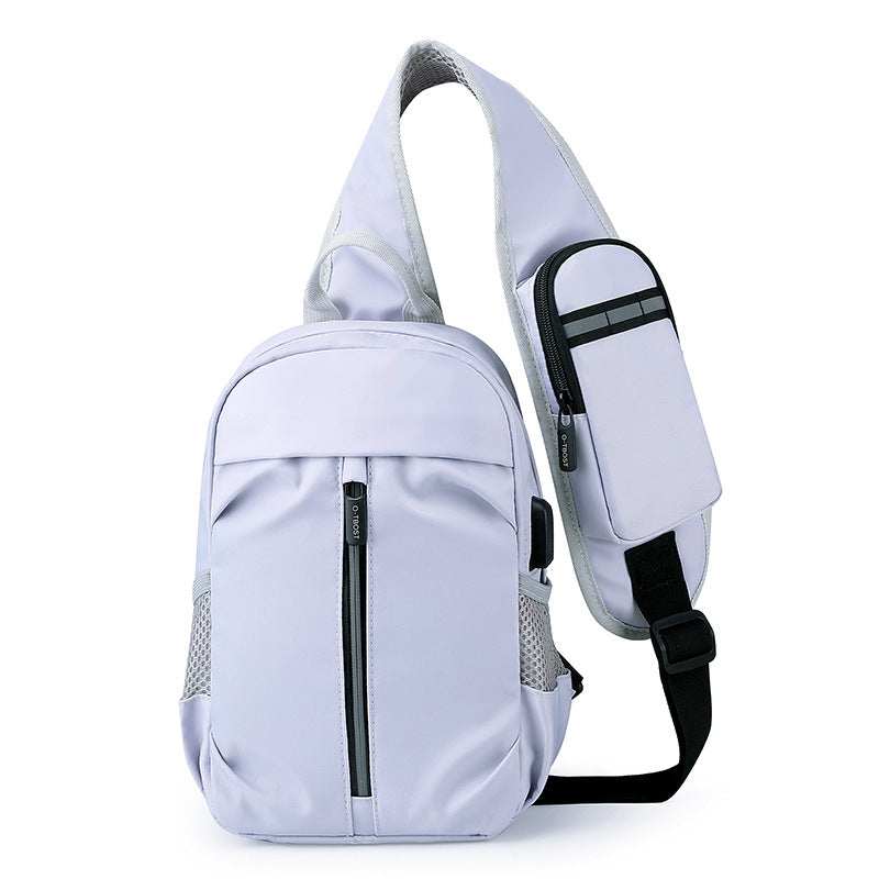 Men Chest Bag With Phone Wallet Design Crossbody Shouder Bags Sports Men DealSniper.net