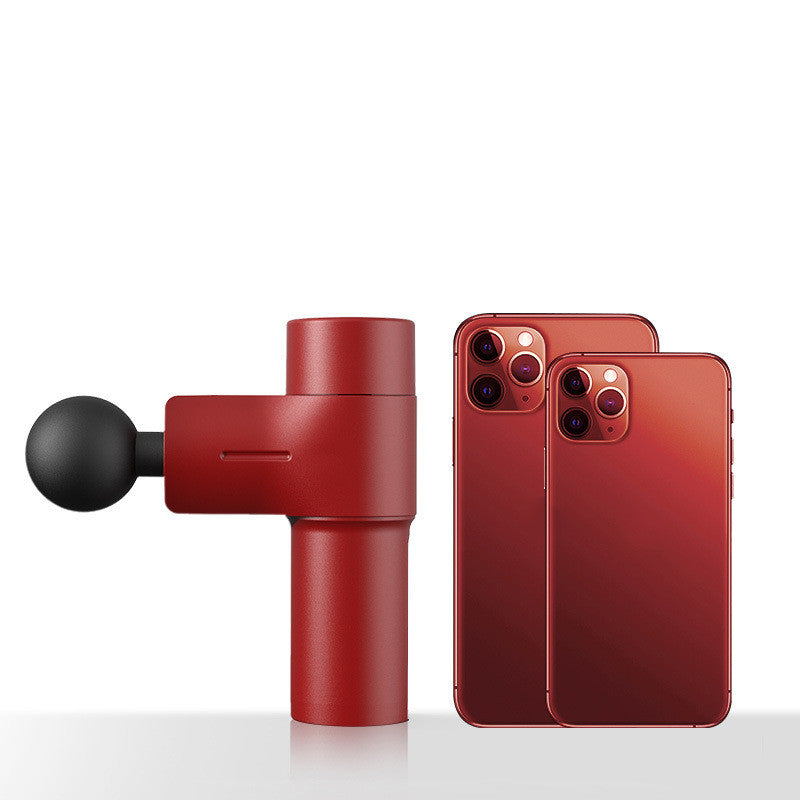 Portable USB Rechargeable Electric Muscle Relaxation Massager Health DealSniper.net Wine Red