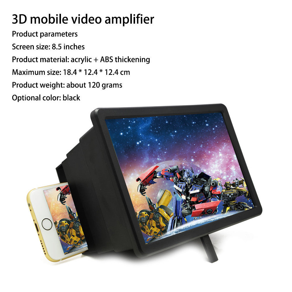 Mobile Phone Video Magnifier Screen Magnifier Electronics DealSniper.net Black