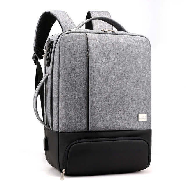 15.6 inch laptop bag Men DealSniper.net Light grey