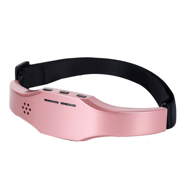 Head Massager Wireless Stress Relief Brain Massage Helmet Unisex Health dealsniper-net Pink
