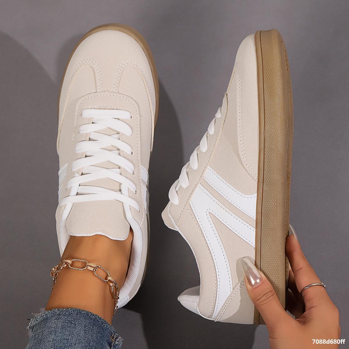 Lace-up Round Toe Flats Shoes Fashion Sports Women DealSniper.net