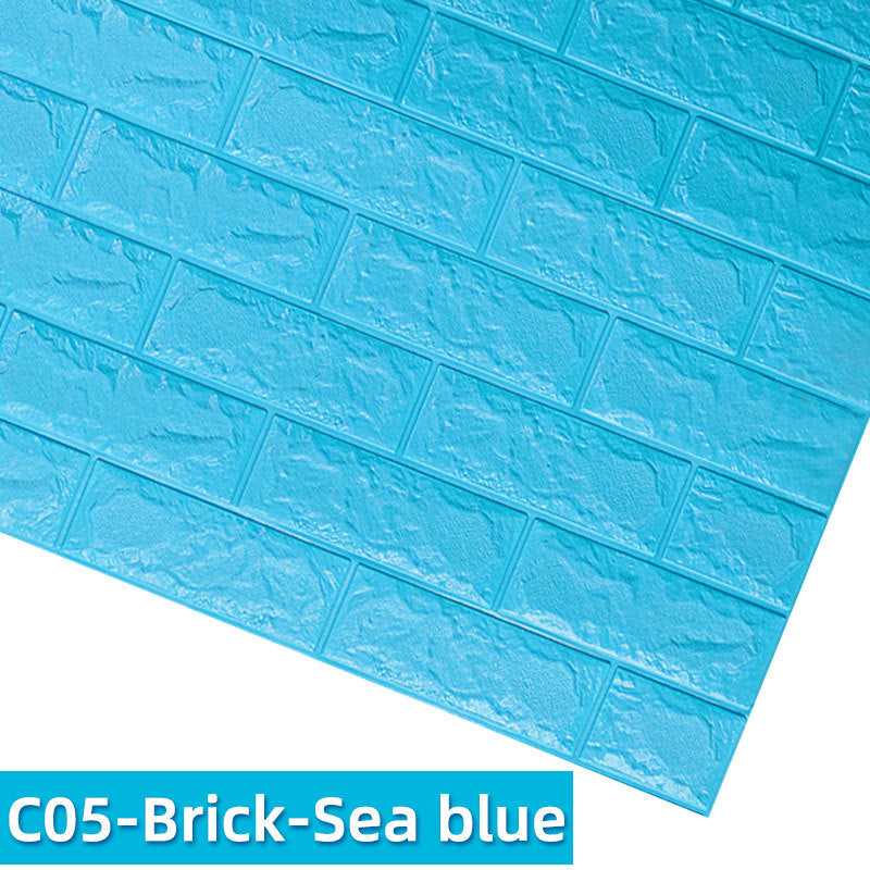 Bedroom 3D wall tiling House DealSniper.net Sea blue
