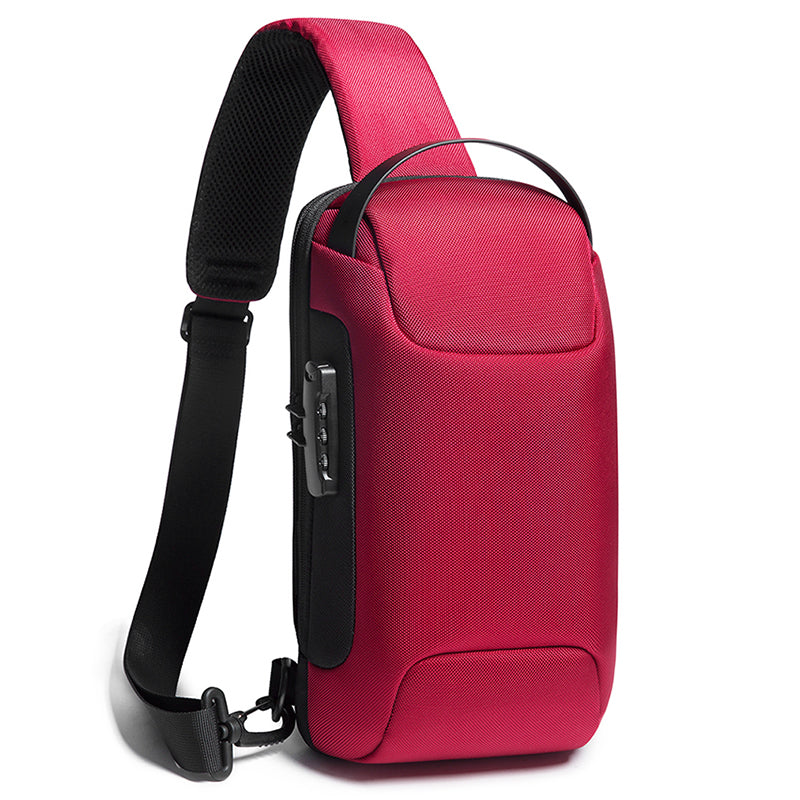 Men's Business Messenger Waterproof Shoulder Bag Men DealSniper.net Red
