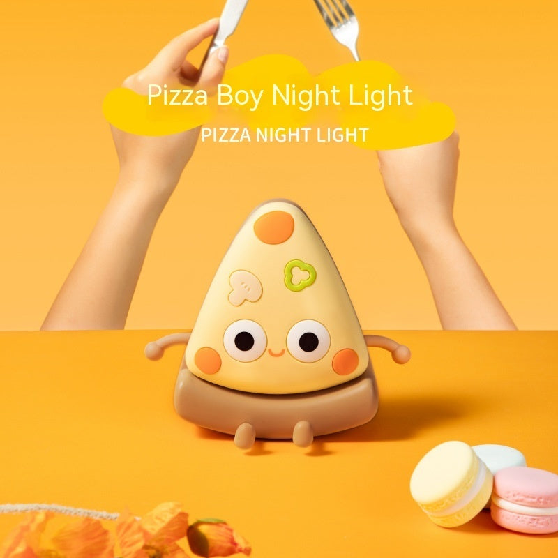 Creative Lovely Bedroom Soft Light Pizza Decompression Toy Kids DealSniper.net