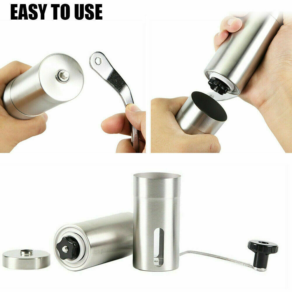 Hand Crank Pepper Conical Burr Grinder Coffee Beans Kitchen DealSniper.net