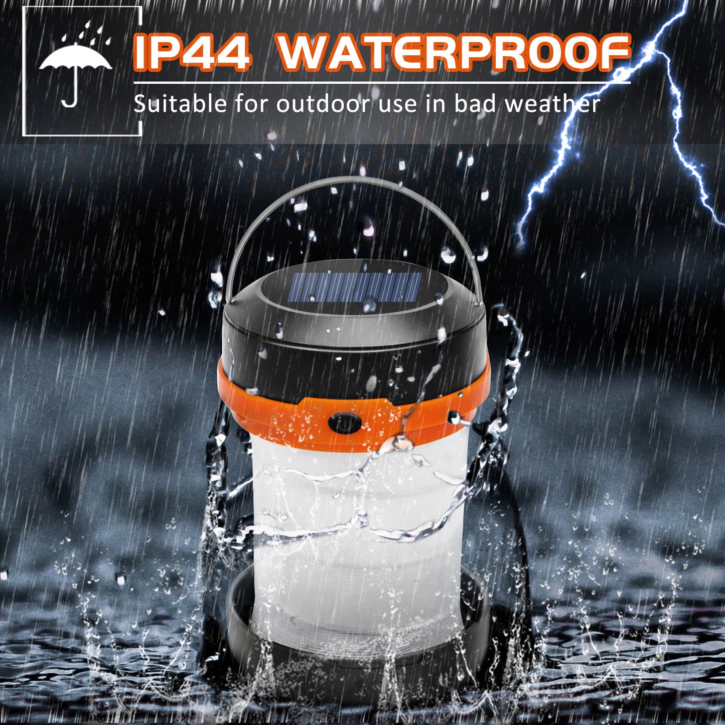 Collapsible LED Solar Camping Lights With Free Whistle Outdoor DealSniper.net