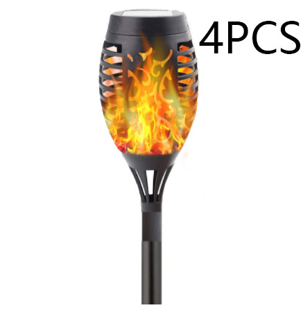 Solar Torch Outdoor 96Led Landscape Flood Light Garden Lawn And Garden Decoration Induction Wall Lamp Outdoor DealSniper.net