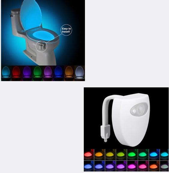 Toilet Induction LED Night Light House DealSniper.net 16colors and 8colors