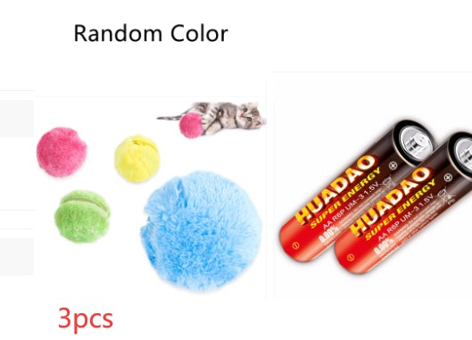 Magic Roller Ball Activation Automatic Dog Cat Pets DealSniper.net Photo Color With No. 5battery 3PCS