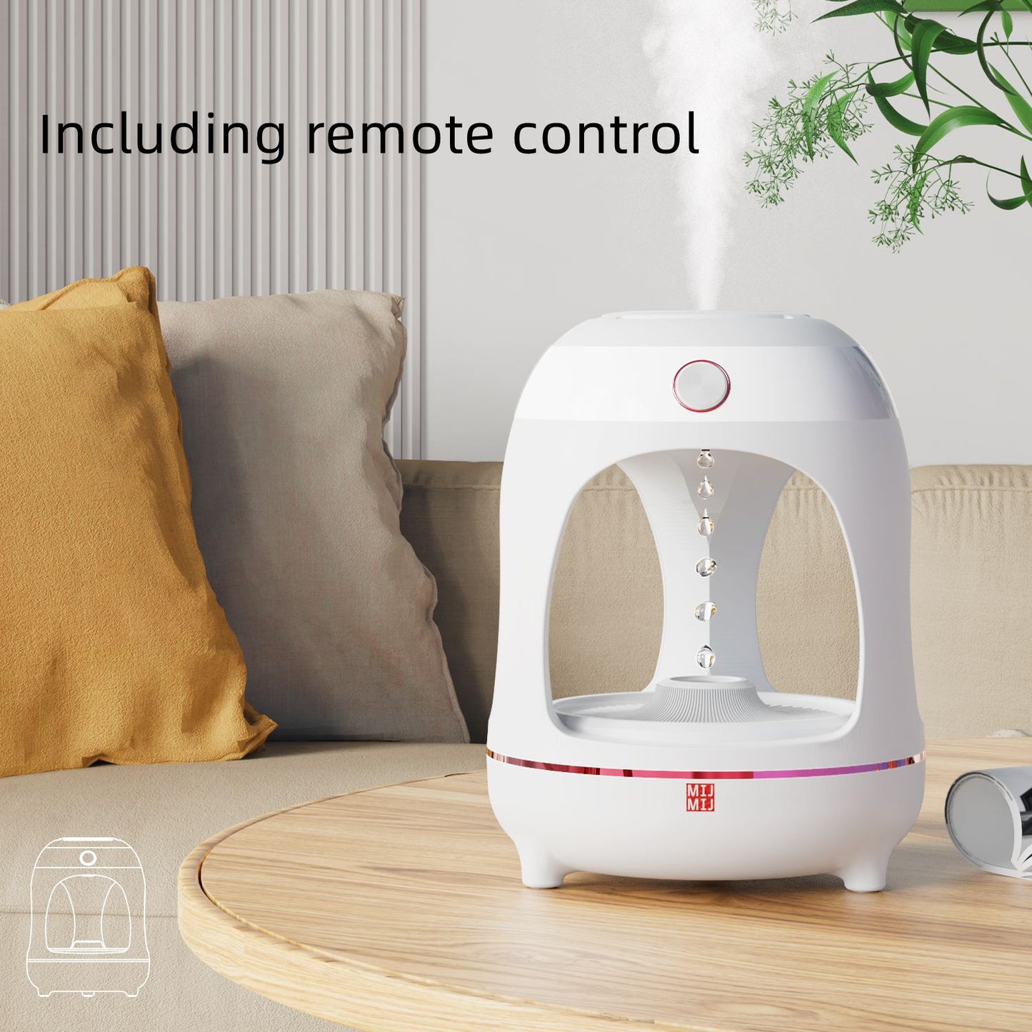 Anti Gravity Levitating Water Drops Humidifier Water Fountain House DealSniper.net Rose Gold Remote control USB