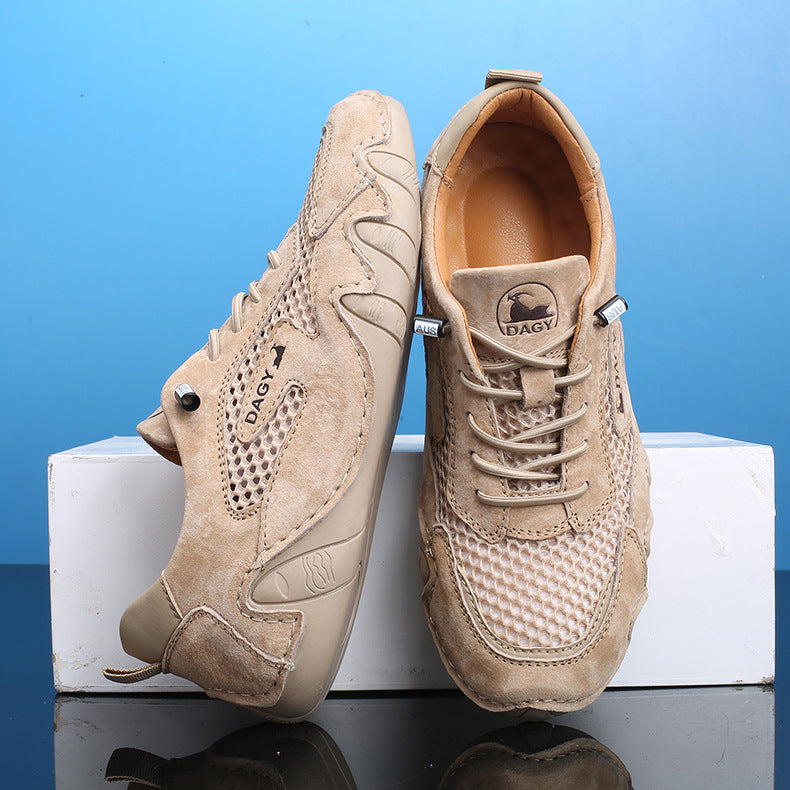 High Quality Flats Mesh Shoes Outdoor Casual Summer Breathable Sports Sandals Women Men Women DealSniper.net 8013Sand 35