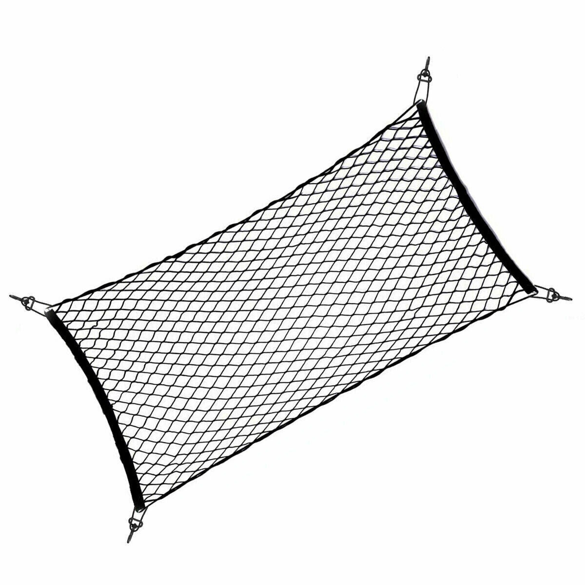 Trunk CARGO NET Car Nylon Elastic Mesh Organizer Truck SUV Universal 4 Hook Rear Vehicle DealSniper.net