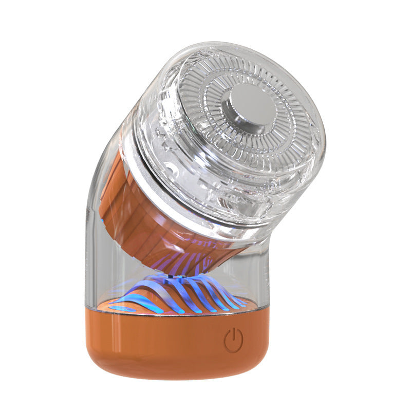 Transparent Electric Fully Washable Portable Shaver Men DealSniper.net Elbow Orange