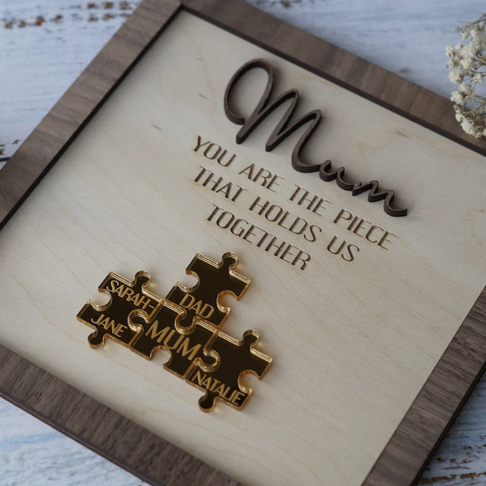 New Wooden Personalized DIY Puzzle Frame Home Decor Gym From House