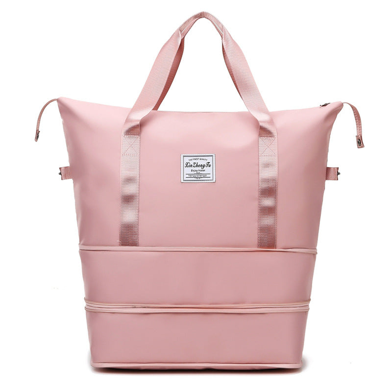 Double Wet And Dry Separation Travel Bag Waterproof Women DealSniper.net Pink
