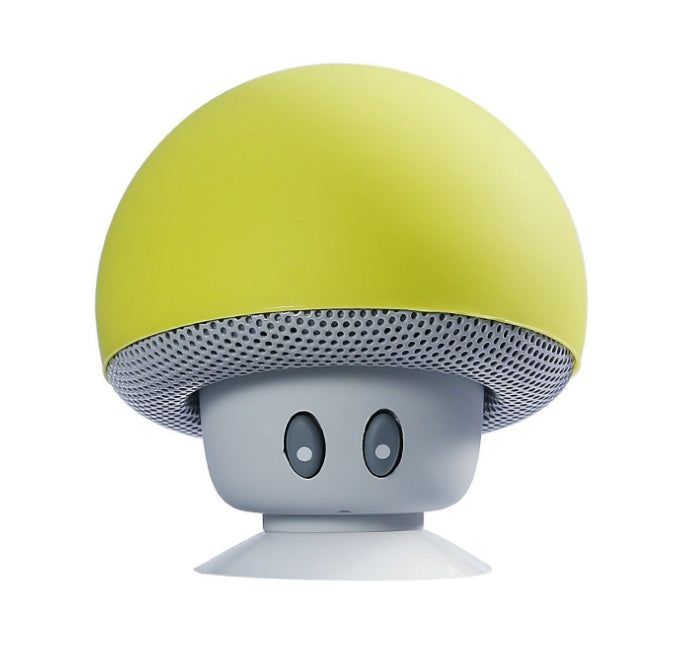 Mushroom Waterproof Bluetooth Speaker Electronics DealSniper.net Yellow
