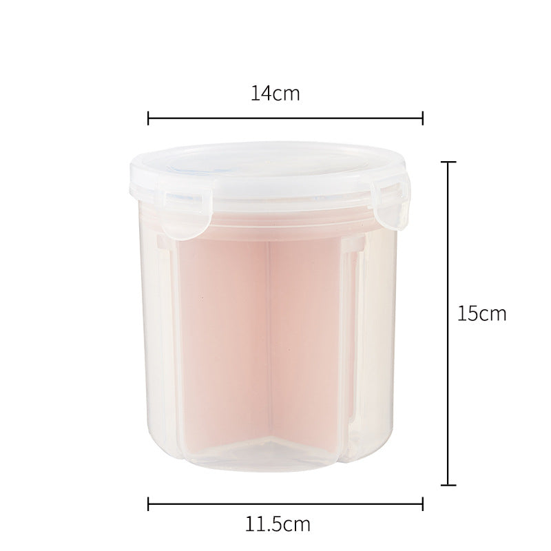 Kitchen Rotating Sealed Tank Moisture-proof Millet Bucket Kitchen DealSniper.net Small Pink