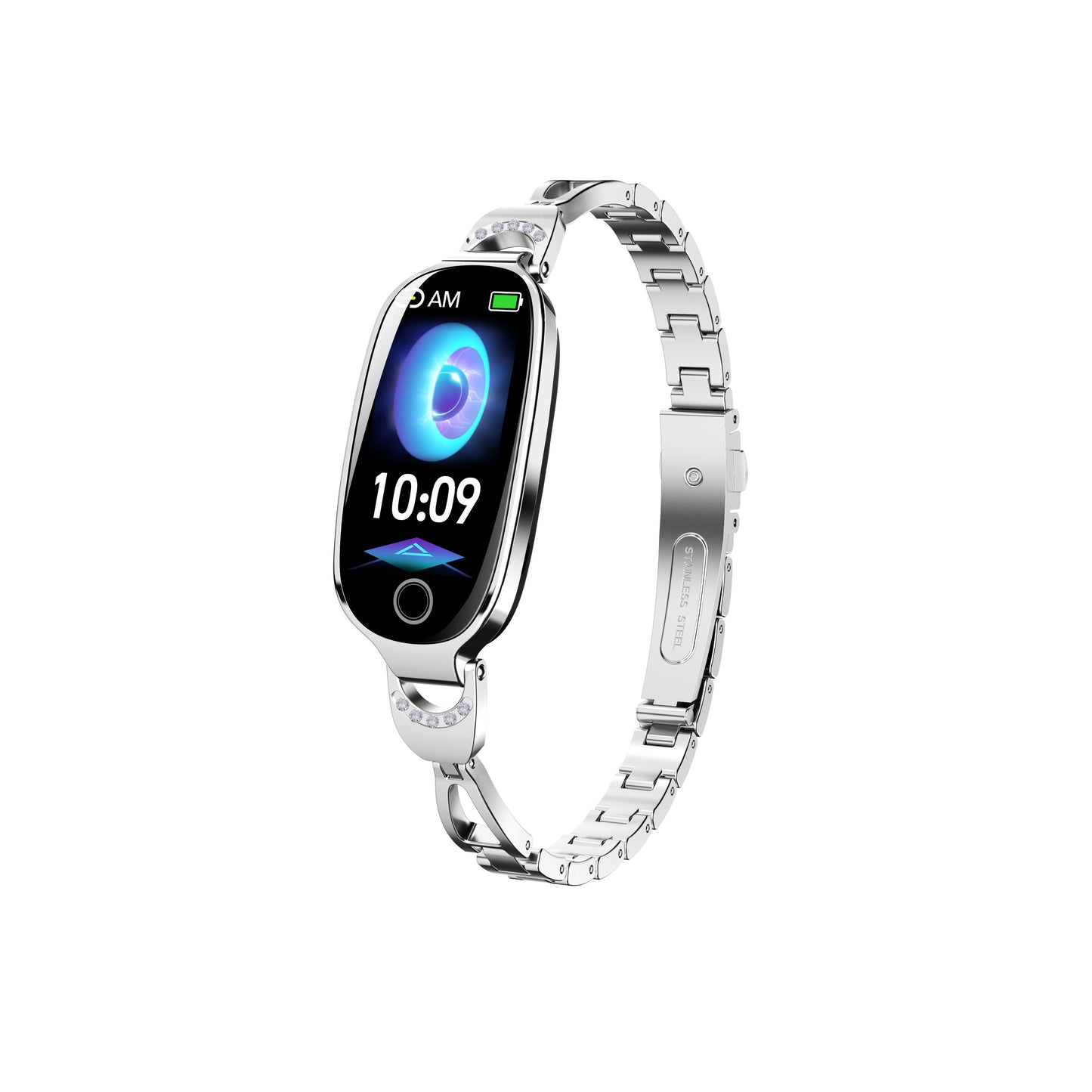 Gold Smartwatch For Women Compatible For Android & IOS Jewelry dealsniper-net Silver