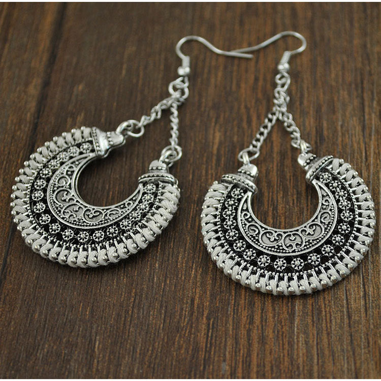 Bohemian vintage earrings Jewelry DealSniper.net White