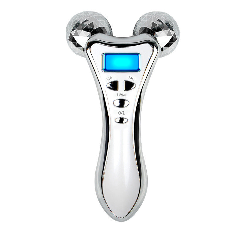 EMS double ball roller massage instrument Beauty DealSniper.net White