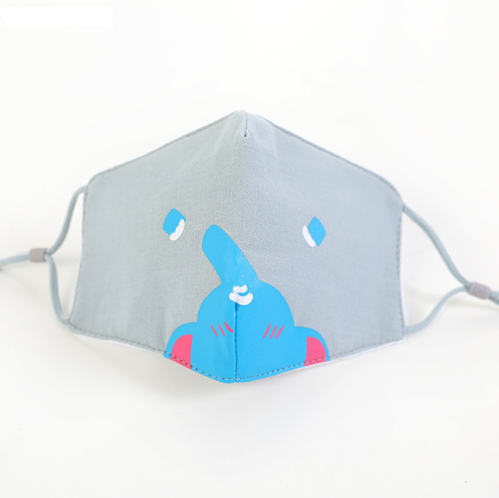 Kid Carton Cotton Facial Mask Adult Mask Kids DealSniper.net Kid2 Sky blue 1
