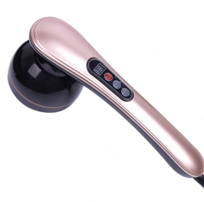 Puli dolphin massager rod charging multi-function body vibration kneading neck Health dealsniper-net Rose Gold
