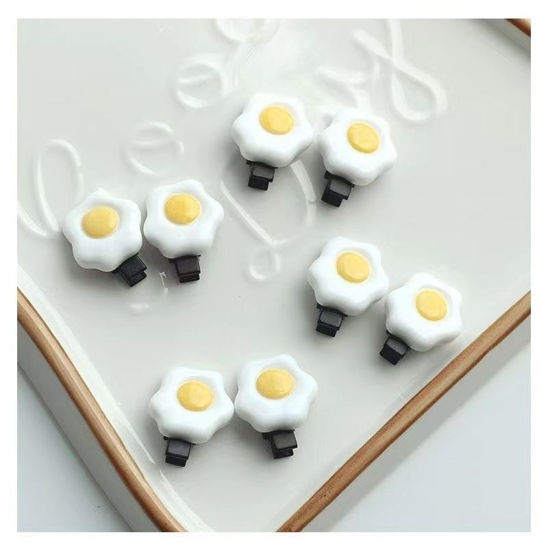 Fried Mini Little Clip Over Cute Hairpin Poached Egg Beauty DealSniper.net