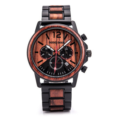 Csutomize Engrave logo Wood Watches for Mens DODO DEER Men DealSniper.net 3style
