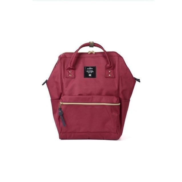 Women Backpack Casual Daypacks Brand Design Zipper Backpack Women DealSniper.net Wine Red