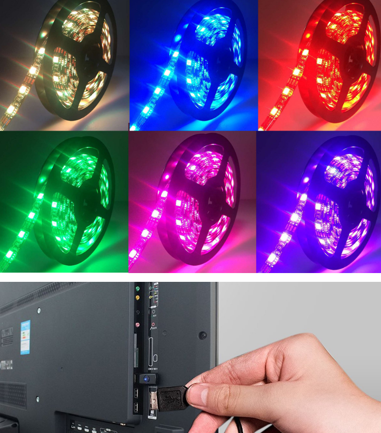 TV background light usb light bar Tv light strip Electronic dealsniper-net
