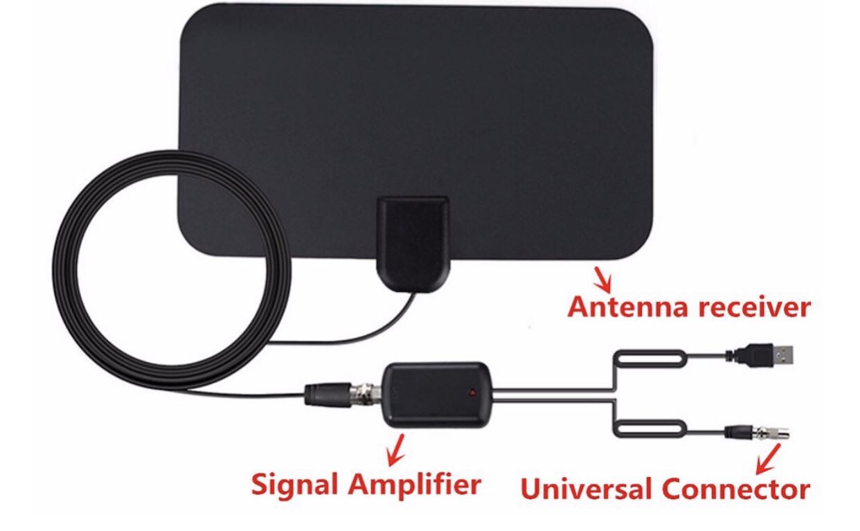 Mini Digital TV Antenna DVB-T2 Home DealSniper.net TY23D with amplifier
