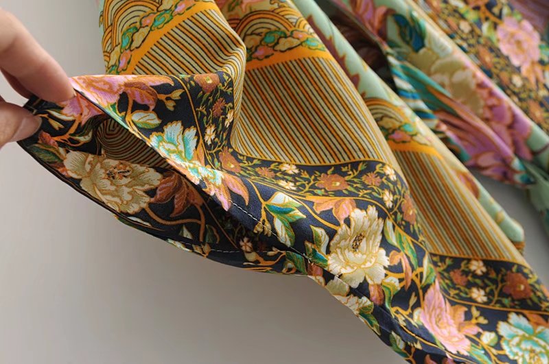 Positioning printed cardigan robe Women DealSniper.net