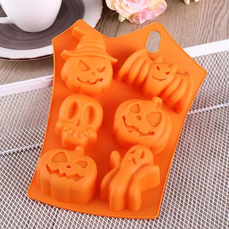 Halloween Pumpkin Cakes Silicone Mold Bald Cake Cake Holidays DealSniper.net