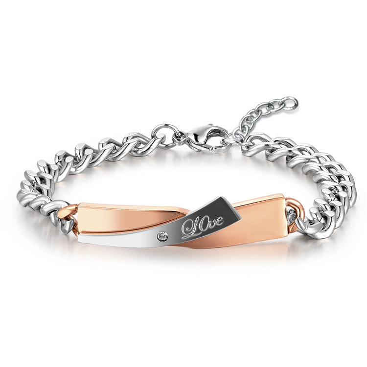 Couple cross bracelet Jewelry DealSniper.net Gold tail chain