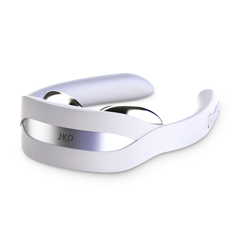 Neck Cervical Vertebra Massager Health Care Heating Pain Relief Tool Rechargeable Cervical Vertebra Physiotherapy Health dealsniper-net White USB