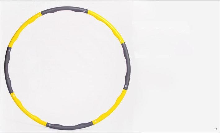 Home Workout Sports Hoop Circle Slimming Massage Hoop Fitness Excercise Sports dealsniper-net Yellow gray8 knots