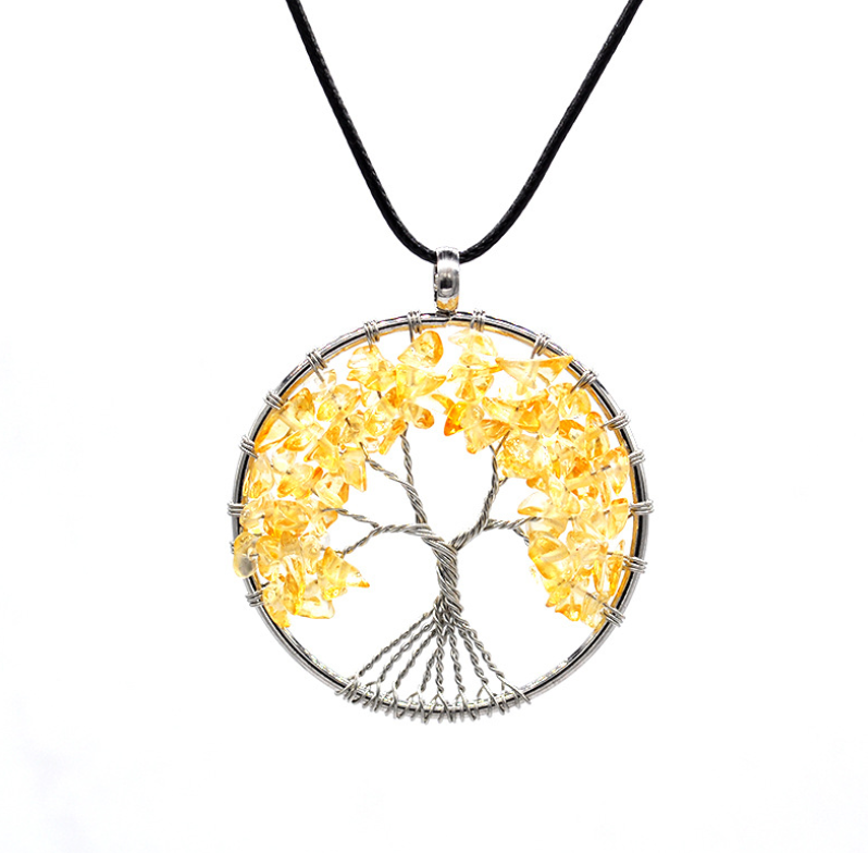 Kabala Life Tree necklace Jewelry DealSniper.net Yellow Rope