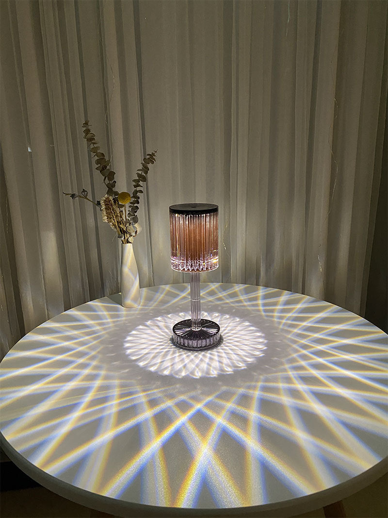 Crystal Diamond Line Atmosphere Remote Control Touch Night Light Home Decor DealSniper.net