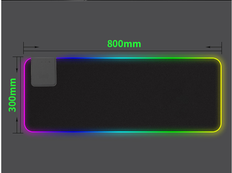 Gaming mouse pad Electronic dealsniper-net Wireless black 800X300mm