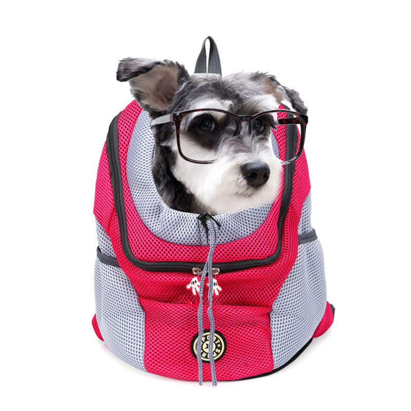 Pet backpack dog backpack Pets dealsniper-net Rose red L