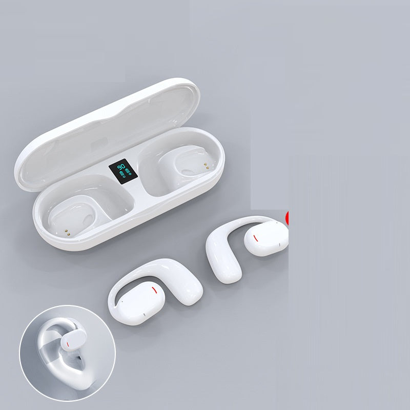 Earplug Type Bilateral Stereo Bluetooth Headset Electronics dealsniper-net White