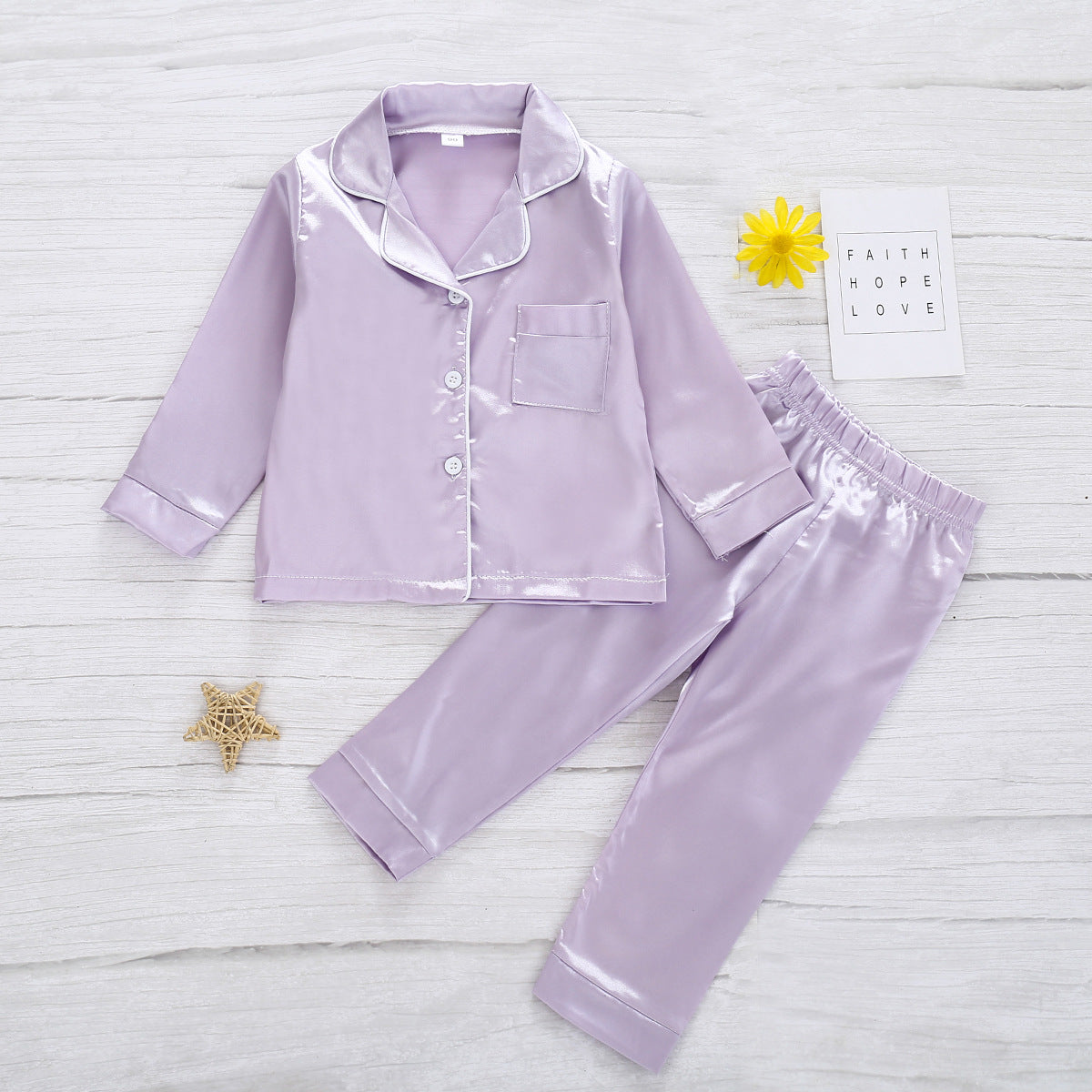 Pure Color Children's Bathrobe Casual Fashion Suit Kids DealSniper.net Purple 100cm